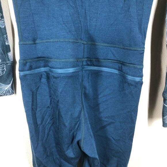 Wild Rye Olivia Onsie Base Layer Cycling Jumpsuit 100% Merino Wool Teal Size 0 - Picture 7 of 8